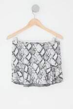 saia Rosa Chá feminina branca estampada