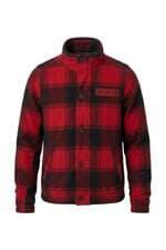 Casaco Masculino Hollister Xadrez Vermelho e Preto