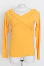blusa manga longa feminina amarela