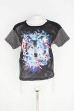 blusa ellus feminina estampada com recortes