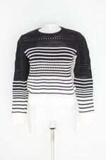 blusa sommer feminina bicolor com transparência