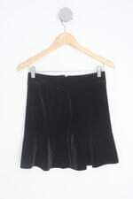 saia C&A feminina preta com peplum