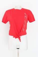 blusa morena rosa feminina vermelha com hotfix e strass