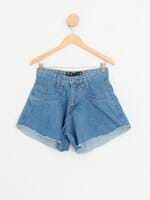 shorts feminino azul
