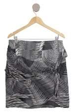 Saia Cori feminina preta e branca