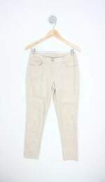 calça slim richards feminina bege