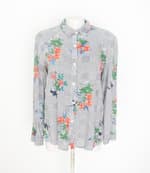camisa manza feminina estampada 