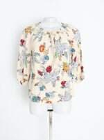 blusa pernambucanas feminina bege floral