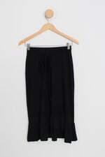 saia quintess feminina preta com faixa na cintura