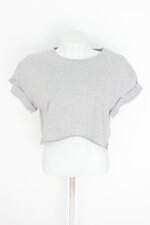 blusa top shop feminina cinza