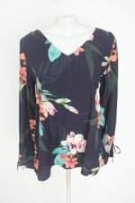 blusa manga longa feminina estampada 