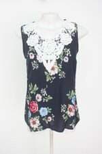 regata feminina estampada com bordado