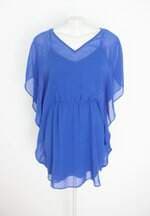 vestido express feminino azul com forro