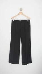 calça de tecido bobstore feminina preta