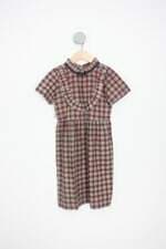 vestido kids xadrez