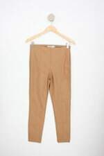 calça de tecido city feminina marrom