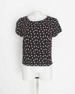 blusa marisa feminina preta floral