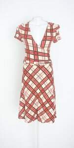 vestido gregory feminino xadrez com faixa na cintura