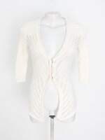 cardigan guess feminino off white