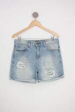 shorts jeans canal feminino azul