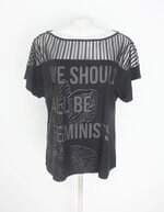 blusa morena rosa feminina preta com recortes e silk