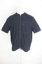 camisa hermes masculino azul