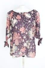 blusa ervadoce feminina estampada com transparência