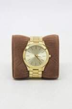 relógio analógico michael kors feminino dourado