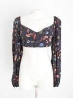 cropped lezalez feminino estampado