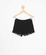shorts zara feminino preto