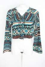 blusa mANGA LONGA feminina estampada 