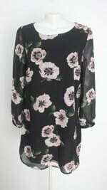 vestido opcão feminino floral com forro