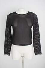 blusa youcom feminina preta com transparência