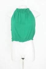 blusa croppe quintal feminina verde