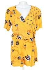 macaquinho Hering feminino amarelo floral