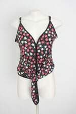 regata cropped feminina floral