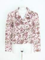 blazer feminino rosa estampado