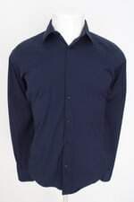 camisa zara masculina azul