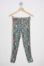 calça legging alphabeto kids estampada com faixa lateral