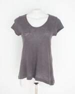 blusa mob feminina cinza com transparência