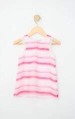 vestido nautica kids rosa listrado