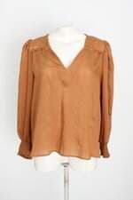 blusa shoulder feminina marrom