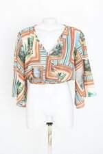 blusa cropped feminina estampada