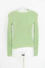 blusa manga longa mng feminina verde