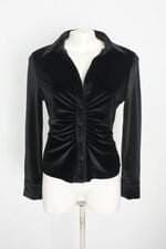 camisa zara feminina preta