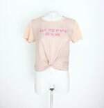 blusa gata bakana feminina bege com aplique e silk