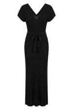 vestido Calvin Klein tricot preto