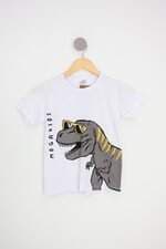 camiseta kids branca com silk