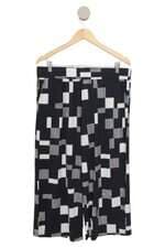 calça pantacourt Trama Gistel quadriculada