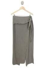 calça de linho Zara feminina verde